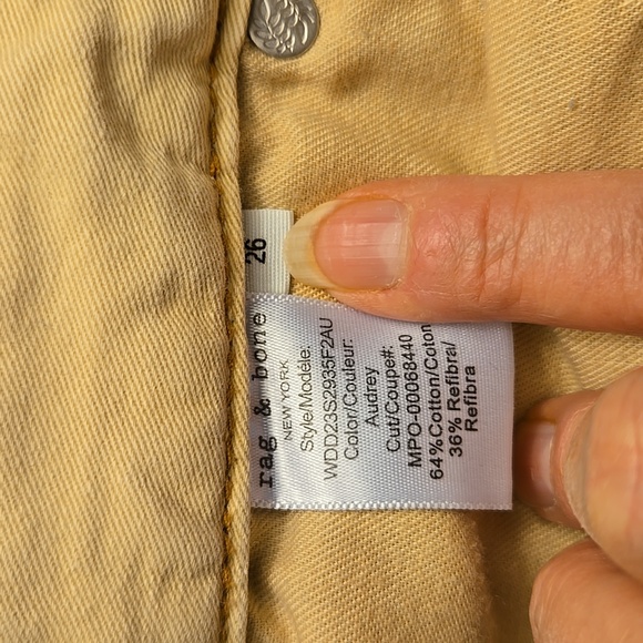 Rag & Bone Featherweight Logan Mid Rise Wide-Leg Jeans 26 Audrey Light Wash - Picture 7 of 17